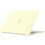 Mobigear Cream Matte MacBook Air 13 Zoll (2010-2019) Hardcase Hülle MacBook Case - Gelb - Model A1369 / A1466
