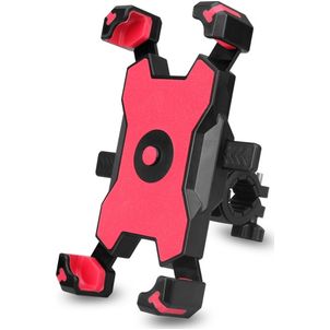 Mobigear PushHold Fahrradhalterung Lenkerhalterung Klemme Universal - Rot