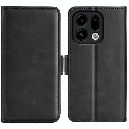 Mobigear Slim Magnet OPPO Find X9 Hülle Klapphülle Geldbörse - Schwarz