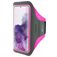 Mobiparts Comfort Fit Handyhalterung Joggen Samsung Galaxy S20 Plus Sporthülle Neopren Sportarmband - Neon Pink
