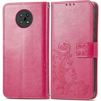 Mobigear Clover Nokia G50 Hülle Klapphülle Geldbörse - Pink