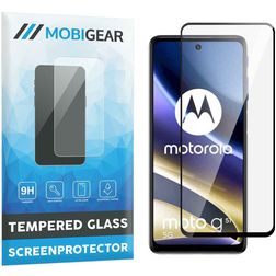 Mobigear Premium Motorola Moto G51 5G Panzerglas Gehärtetes Glas Displayschutz - Hüllenfreundlich - Schwarz