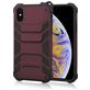 Mobigear Armor iPhone XS Max Hülle Hardcase Backcover Stoßfest - Weinrot