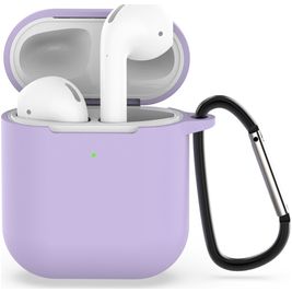 Mobigear Classic Apple AirPods 1 Hülle Flexibles Silikon - Lila