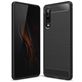 Mobigear Brushed Slim Huawei P30 Hülle Flexibles TPU Backcover - Schwarz
