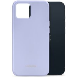 Mobilize Rubber Gelly iPhone 13 Hülle Flexibles TPU Backcover - Pastel Purple