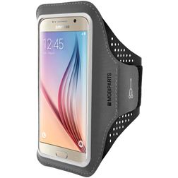Mobiparts Comfort Fit Handyhalterung Joggen Samsung Galaxy S5 Sporthülle Neopren Sportarmband - Schwarz