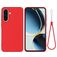 Mobigear Rubber Touch Samsung Galaxy A37 Silikon Hülle Backcover - Rot