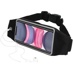 Mobiparts Comfort Fit Belt Handyhalterung Joggen iPhone 11 Sporthülle Neopren Gürtel - Schwarz