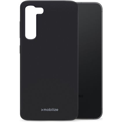 Mobilize Rubber Gelly Samsung Galaxy S23 FE Hülle Flexibles TPU Backcover - Matt Black