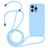 Mobigear Lanyard iPhone 14 Pro Silikon Handykette - Babyblau