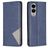 Mobigear Rhombus Slim Samsung Galaxy S25 Edge Hülle Klapphülle - Blau