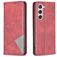 Mobigear Rhombus Slim Samsung Galaxy S24 Hülle Klapphülle - Rot