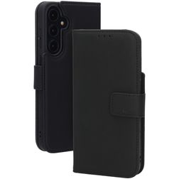 Mobiparts Wallet Samsung Galaxy A35 Hülle Echtes Leder Klapphülle Geldbörse - Schwarz