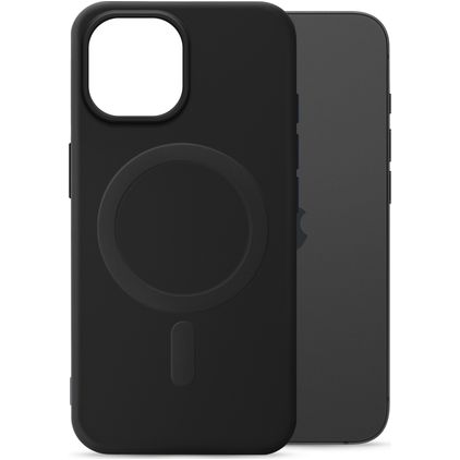 My Style Protective Flex iPhone 15 MagSafe Hülle Flexibles TPU Backcover - Schwarz