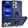 Mobigear Armor Ring Xiaomi Redmi Note 12 Pro Plus Hülle Hardcase Backcover Stoßfest mit Ringhalter - Blau
