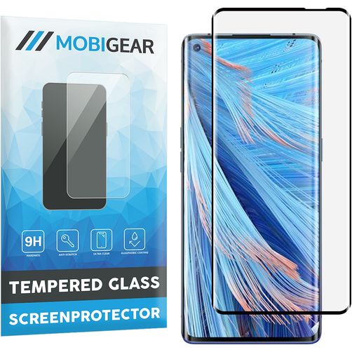 Mobigear Curved OPPO Find X2 Neo Panzerglas Gehärtetes Glas Displayschutz - Hüllenfreundlich - Schwarz