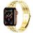 Mobigear Monaco Edelstahl Apple Watch Armband Faltschließe - 49/46/45/44 mm - Gold