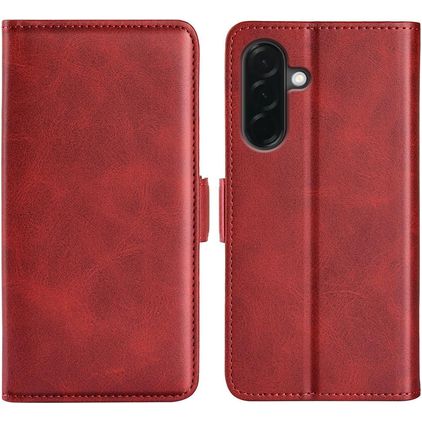 Mobigear Slim Magnet Samsung Galaxy A37 Klapphülle Portemonnaie - Rot