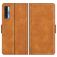 Mobigear Slim Magnet TCL 20L Hülle Klapphülle Geldbörse - Cognac