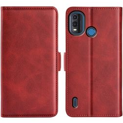 Mobigear Slim Magnet Nokia G11 Plus Hülle Klapphülle Geldbörse - Rot