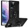 Mobigear Armor Ring Samsung Galaxy S22 Ultra Hülle Hardcase Backcover Stoßfest mit Ringhalter - Schwarz