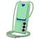 Mobigear Lanyard Card Samsung Galaxy S26 Silikon Handykette mit Kartenhalter - Grün