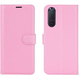 Mobigear Classic Sony Xperia 5 II Hülle Klapphülle Geldbörse - Pink