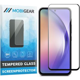 Mobigear Premium Samsung Galaxy A54 Panzerglas Gehärtetes Glas Displayschutz - Hüllenfreundlich - Schwarz