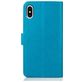 Mobigear Clover iPhone XR Hülle Klapphülle Geldbörse - Blau