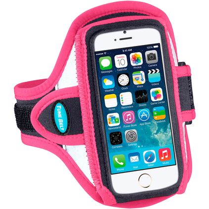TuneBelt Reflective Handyhalterung Joggen Neopren Sporthülle Sportarmband - AB87RP - Pink