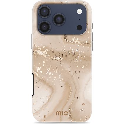 MIO iPhone 18 Pro MagSafe Hülle Hardcase Backcover - Gold Marble
