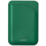 Nudient Magnetic Echtleder Kartenetui - 3 Karten - MagSafe Kompatibel - Emerald Green