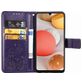 Mobigear Clover Samsung Galaxy A42 Hülle Klapphülle Geldbörse - Lila