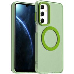 Mobigear Shockproof Samsung Galaxy A16 MagSafe Hülle Hardcase Backcover - Grün