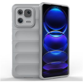 Mobigear Bumpy Xiaomi 13 Pro Hülle Flexibles TPU Backcover - Grau
