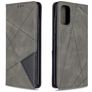 Mobigear Rhombus Slim Samsung Galaxy A41 Hülle Klapphülle - Schwarz