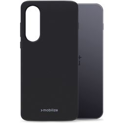 Mobilize Rubber Gelly OnePlus Nord 5 Hülle Flexibles TPU Backcover - Schwarz