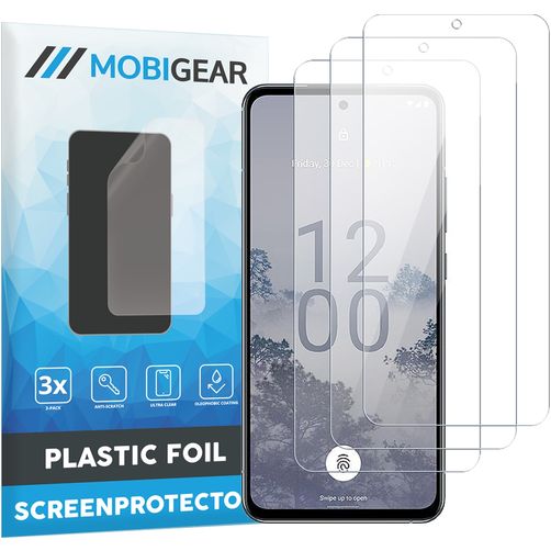 Mobigear Nokia X30 Displayschutz Schutzfolie - Hüllenfreundlich (3er Pack)