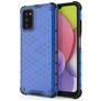 Mobigear Honeycomb Samsung Galaxy A03s Hülle Hardcase Backcover Stoßfest - Blau