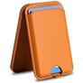 Mobigear Wallet Stand Kartenetui - 3 Karten - MagSafe Kompatibel - Braun