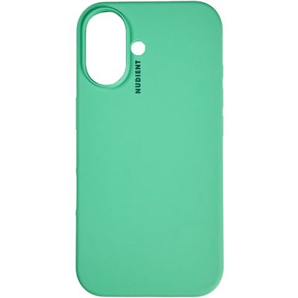 Nudient Base iPhone 16 Plus Silikon Hülle Backcover - Mint Green