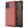 Mobigear Honeycomb POCO M3 Hülle Hardcase Backcover Stoßfest - Rot