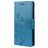 Mobigear Flowers Samsung Galaxy A23 Hülle Klapphülle Geldbörse - Blau