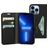 Mobiparts Classic Wallet iPhone 13 Pro Hülle Klapphülle Geldbörse - Schwarz