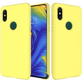 Mobigear Rubber Touch Xiaomi Mi Mix 3 Silikon Hülle Backcover - Gelb Mobigear Rubber Touch Xiaomi Mi Mix 3 Silikon Hülle Backcover - Gelb