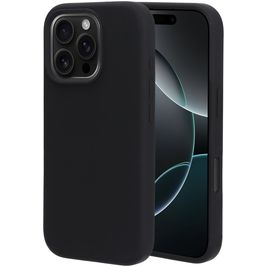Mobiparts iPhone 16 Pro Silikon Hülle Backcover - Schwarz