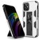 Mobigear Armor Stand iPhone 12 Pro Max Hülle Hardcase Backcover Stoßfest mit Ständer - Silber