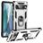 Mobigear Armor Ring Google Pixel 7 Pro Hardcase Backcover Shockproof mit Ringhalter - Silber