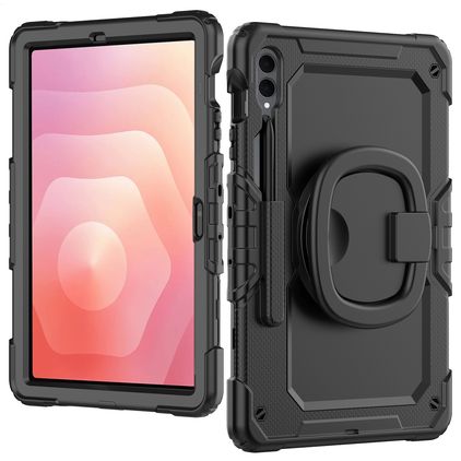 Mobilize Rotating Defender Samsung Galaxy Tab S11 Ultra Hülle Kunststoff,Silikon + Schulterträger - Schwarz